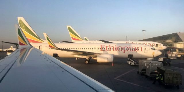 This photo taken Monday, Feb. 11, 2019 shows an Ethiopian Airlines Boeing 737-800 parked at<p>Article source: <a href=